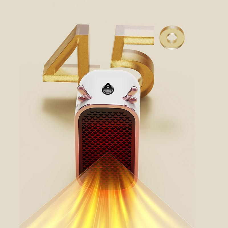 🔥 Zodiac Dragon Mini Desk Heater – 800W Portable Warm Air Fan