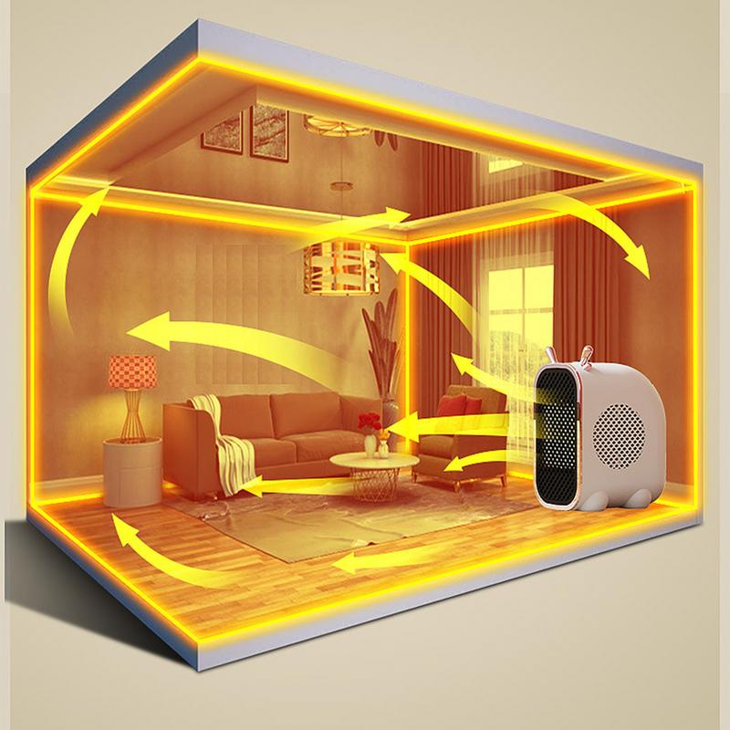 🔥 Zodiac Dragon Mini Desk Heater – 800W Portable Warm Air Fan