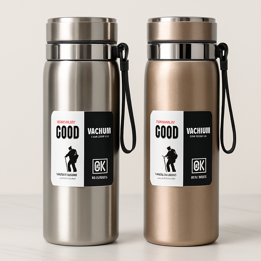 💧 1000ml Stainless Steel Thermos Bottle – Hot & Cold Vacuum Flask (Large Capacity)