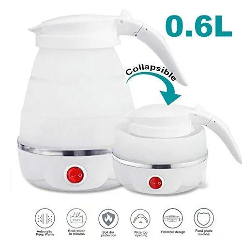 🌟 Portable Foldable Electric Travel Kettle – 600ml Fast Boiling