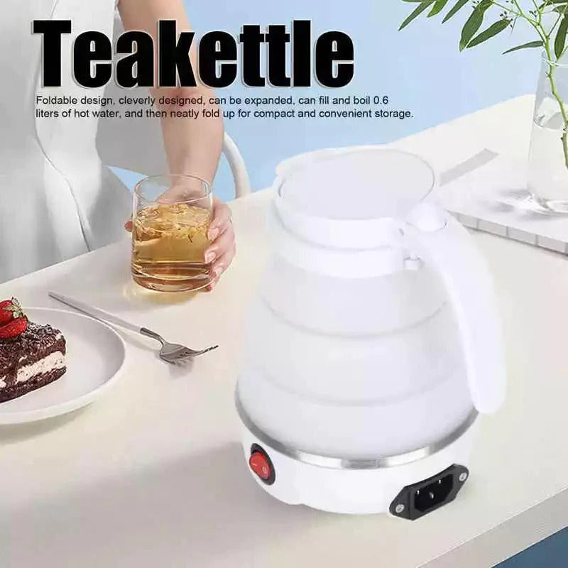 🌟 Portable Foldable Electric Travel Kettle – 600ml Fast Boiling