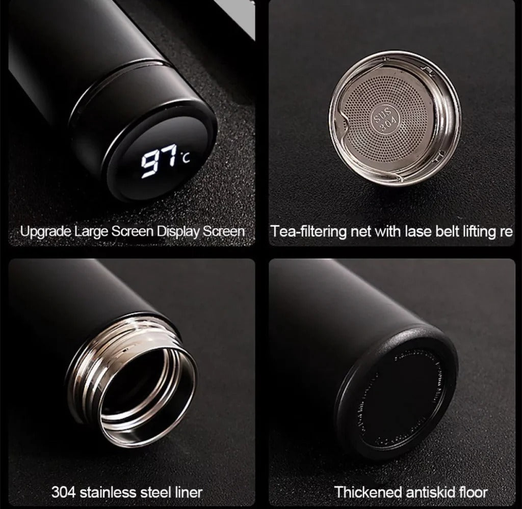 🌡️ Smart LED Hot & Cold Thermos Bottle – 500ml Stainless Steel Flask